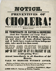 Notice for the Prevention of Cholera, 1832 (NYHS Library)
